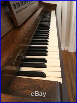 Baldwin Upright Piano and Upholstered Bench in Good Condition