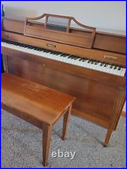 Baldwin upright piano used. Excepting Cash Only