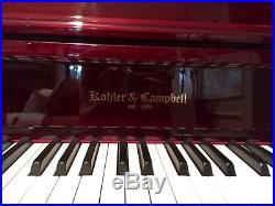 Beautiful 42 cherry Kohler & Campbell Upright Piano bench included