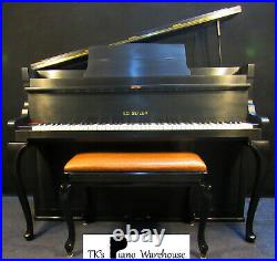 Beautiful Black Satin Seiler Console Piano. Delivery Available