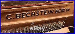 Bechstein Concert 8 Full Upright Piano With Custom Walnut Burl Veneer