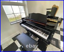 Black Samick Baby Grand Piano
