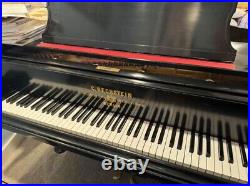 Black Satin Ebony C. Bechstein Grand Piano With Matching Bench