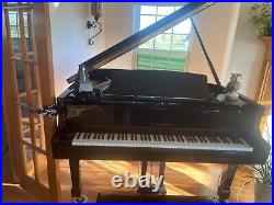 Black piano samick 88 keys good condition