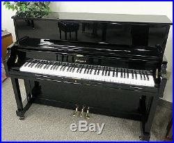 Black upright Falcone piano (EW0915, 88 keys, Uf-12, 3 petals, 42 inches high)