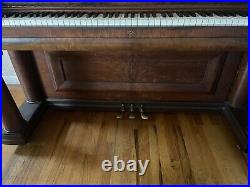 Bush & Lane Chicago Upright Antique Piano