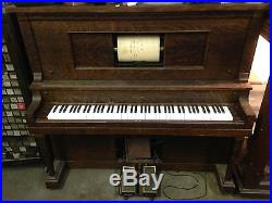 Bush and Gerts Chicago Vintage 88 Key Player Piano with Music Rolls