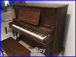 CHICKERING UPRIGHT Cabinet Grand PIANO VINTAGE CIRCA 1894