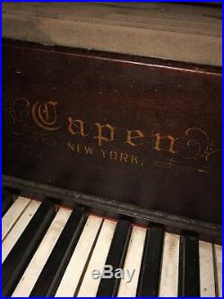 Capen Mahogany Victorian Upright Piano