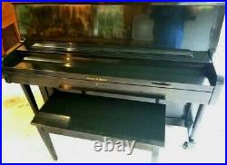 Charles R. Walter 1500 (45) Upright Piano with Bench