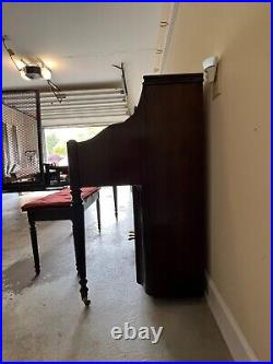 Charles R. Walter 1520T (43.38) Upright Piano Mahogany Great Condition