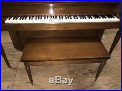 Charles R Walter Piano, A+ Console Upright, Pins Are Tight, Multi Lam Pinblock