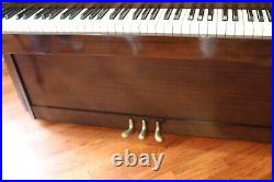 Charles R. Walter Piano Upright 43 Mahogany. Used with minor wear