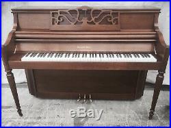 Charles Walter Console Piano With Matching Bench, Traditional Model