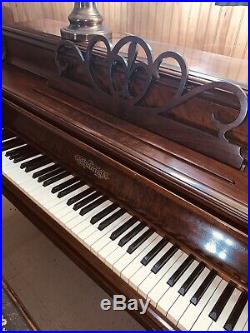 Chickering console piano, 1943 made by German craftsman. High end furniture