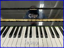 Cline CU-53 Tall Upright Piano 52 Polished Ebony