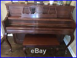 Cristfori cherry piano, excellent condition. Will need tuned. Bench FOC