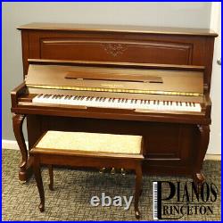 Cunningham UP-123 Full Upright Piano Mfg 2010 in China with Matching Bench