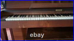 Currier Upright Piano with Bench Cherry Wood 2 pedals