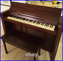 EAVESTAFF PIANETTE mfr HARDMAN PECK upright Piano with matching Bench VINTAGE