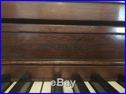 EVERETT Studio Upright Piano, Easy to roll. Comes with storage bench