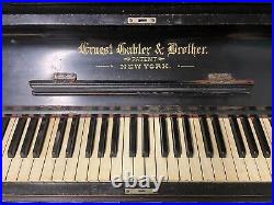 Ernest Gabler & Brother Piano Parlor Upright Antique