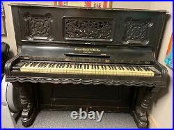Ernest Gabler & Brother Piano Parlor Upright Antique