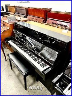 Eterna ER-C10 Console Upright Piano 43 ½ Polished Ebony