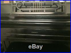 Everett Black Upright Console Piano