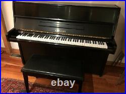 Excellent Condition Satin Black Yamaha Upright Piano Looking for a New Home
