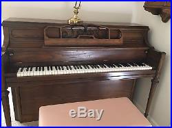 Excellent Preowned Yamaha M202B A/O Wood Upright Piano With Bench