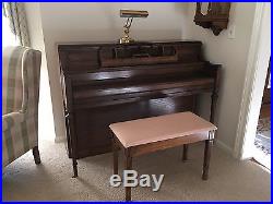Excellent Preowned Yamaha M202B A/O Wood Upright Piano With Bench