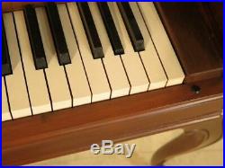F45854 JANSEN Walnut French Style Upright Piano and Bench