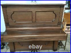 Fabulous 1887 STEINWAY Upright Piano Works and Sounds Great! S/N 61655
