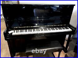 Feurich Studio Upright Piano 48 Polished Ebony