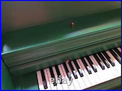 Green Wurlitzer Spinet Piano
