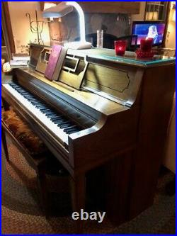 Grinnell Bros. Upright Brown Piano