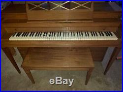 Gulbransen upright piano with bench