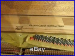 HEINTZMAN YORKE GRAND PIANO VERTICAL UPRIGHT 1952 with Bench