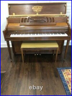 HEIRLOOM Kimball Upright Piano, Artist Console, Genuine Walnut -Great Condition