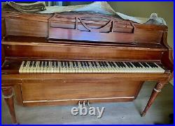 HOBART M. CABLE Upright PIANO & BENCH