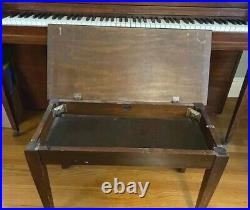 Hallet, Davis & Co. Upright Piano With Bench EUC