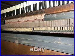 Hardman Peck Eavestaff Pianette Piano Matching Bench Vintage