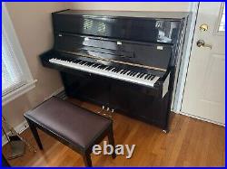 Hastings Upright 48? Professional Upright Ebony Polish