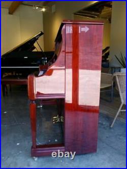 Heintzman Tall Upright Piano 52 Polished Mahogany