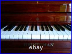 Heintzman Tall Upright Piano 52 Polished Mahogany