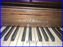 Henry F Miller 1968 Spinet Piano