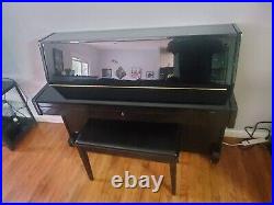 Henry F. Miller Gloss Black 43 inch Upright Piano Used