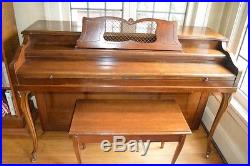 Henry F Miller Spinet 1968 Piano 100 Year Anniversary