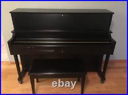 Henry F. Miller Upright Piano with Piano Bench